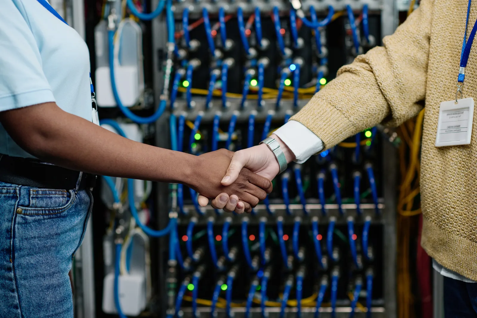 Engineering professionals collaborating in a technology environment